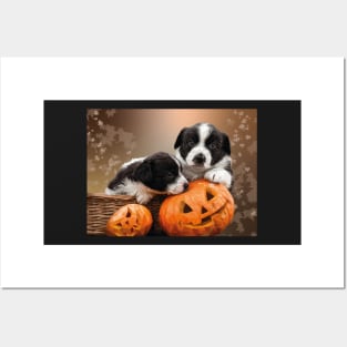 Pumpkin Puppies Posters and Art